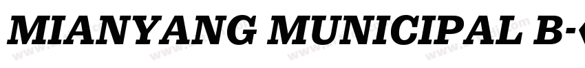 MIANYANG MUNICIPAL B字体转换